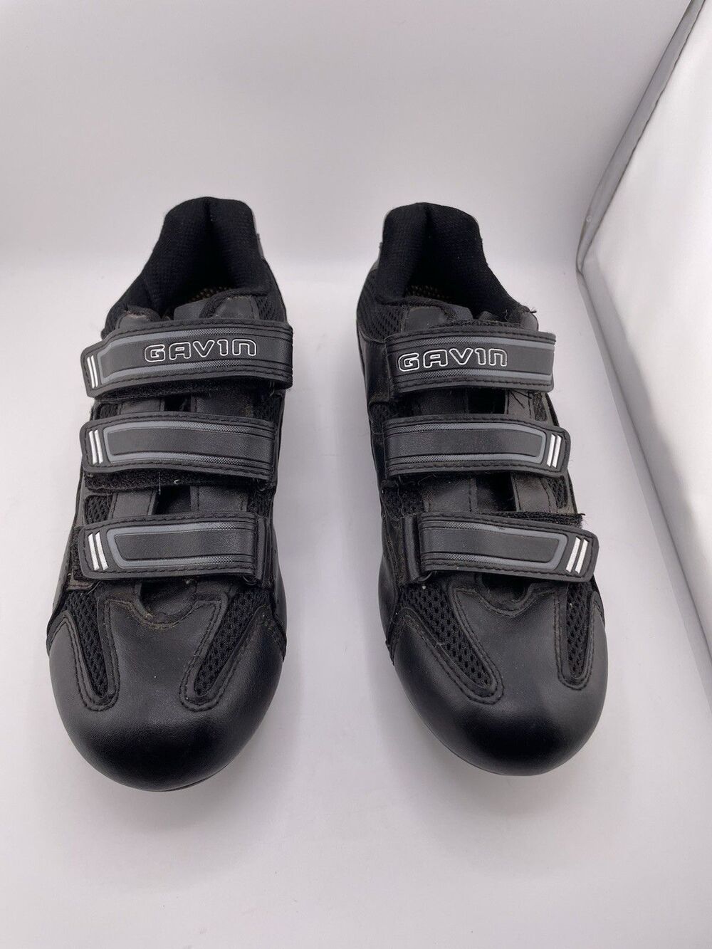 Gavin Cycling Shoes Black Grey Triple Strap Road Mountain Bike Womens Size 7.5